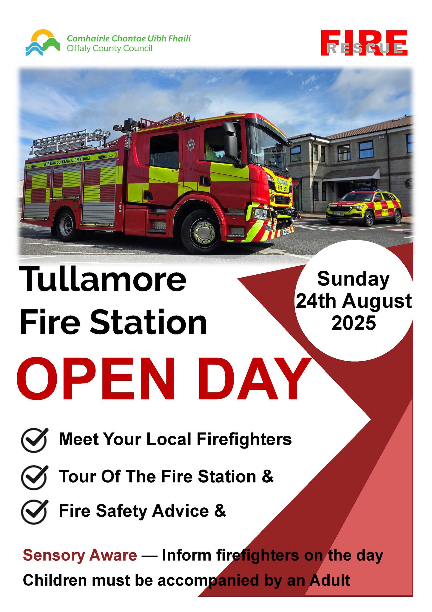 Offaly Fire Service Open Day and Retained Firefighter Vacancies