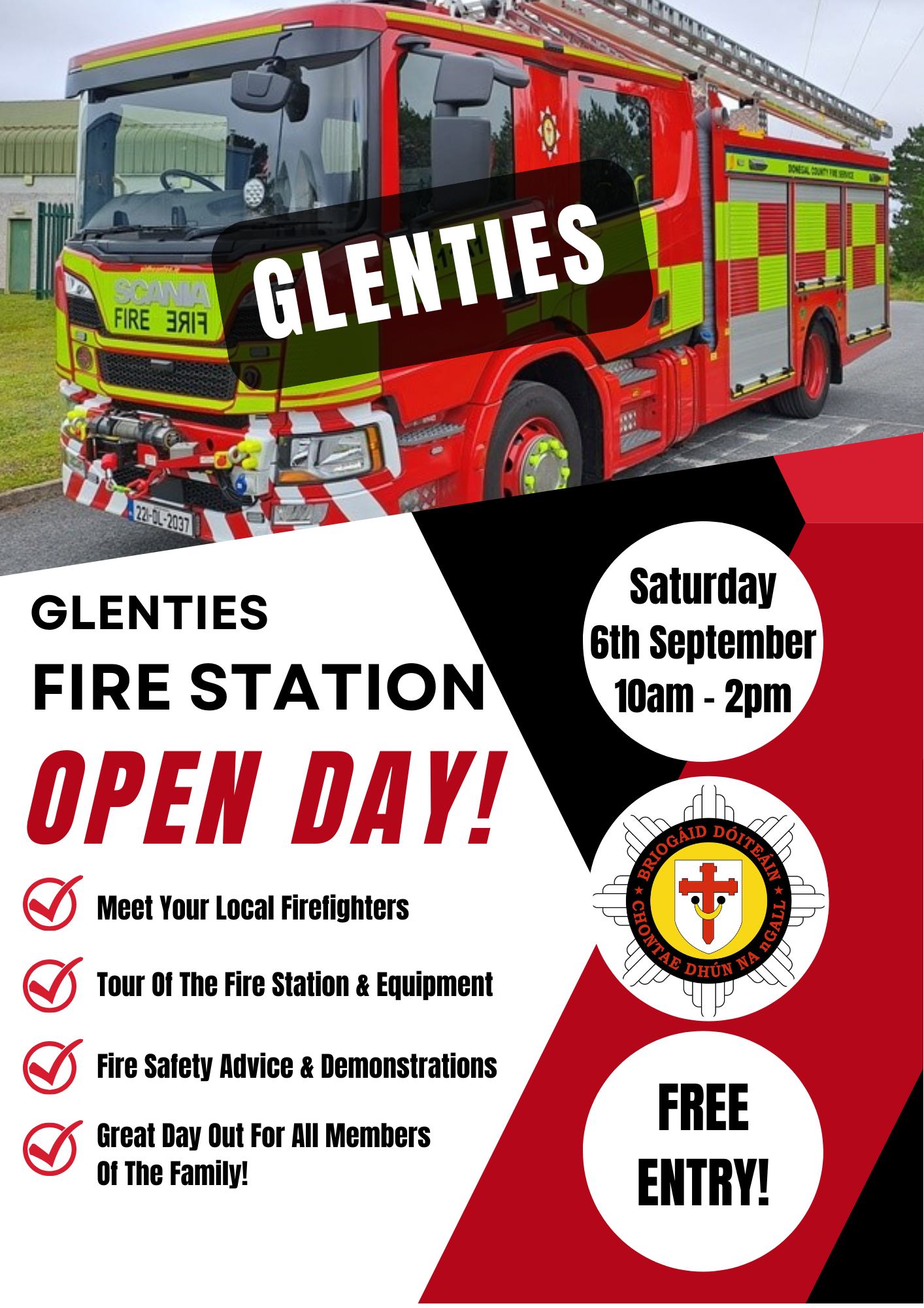 Glenties Fire Station Open Day – Saturday 6th of September