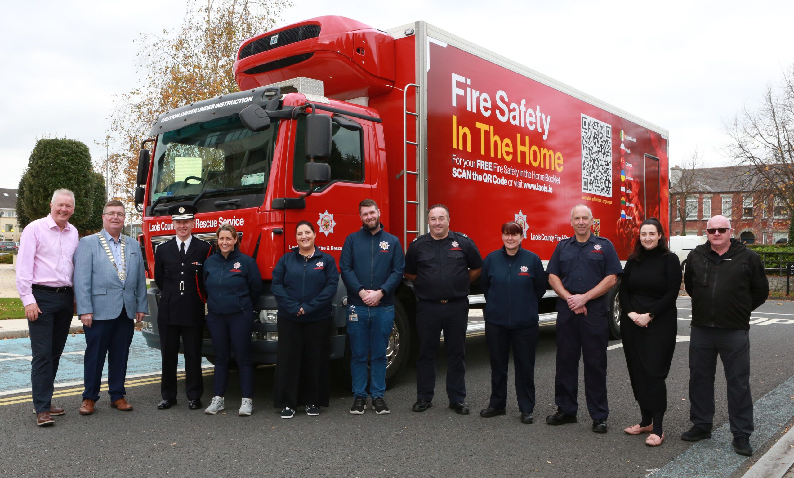 Launch of Driving Training Vehicle for Laois County Fire & Rescue Service