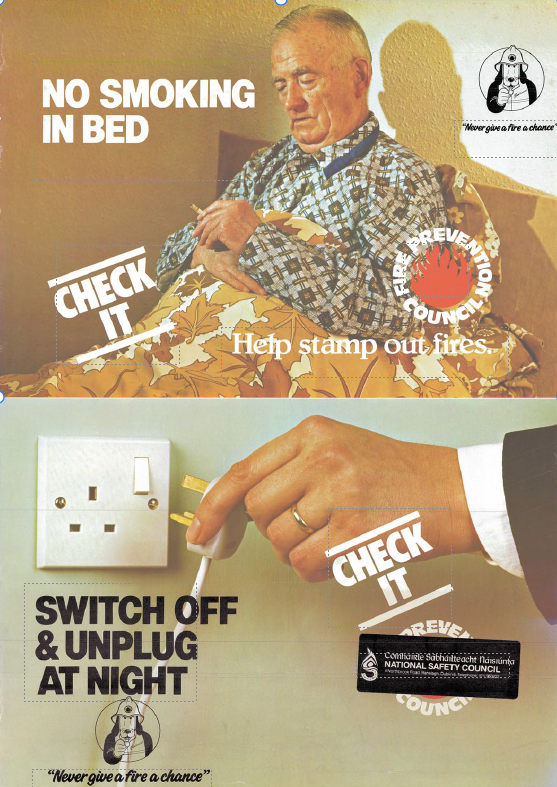 No smoking in bed